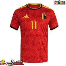 Camisa de Futebol Bélgica Jeremy Doku #11 Equipamento Principal Mundo 2026 Manga Curta